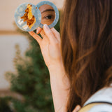 Hand-painted Horse Compact Mirror | Eco-Friendly
