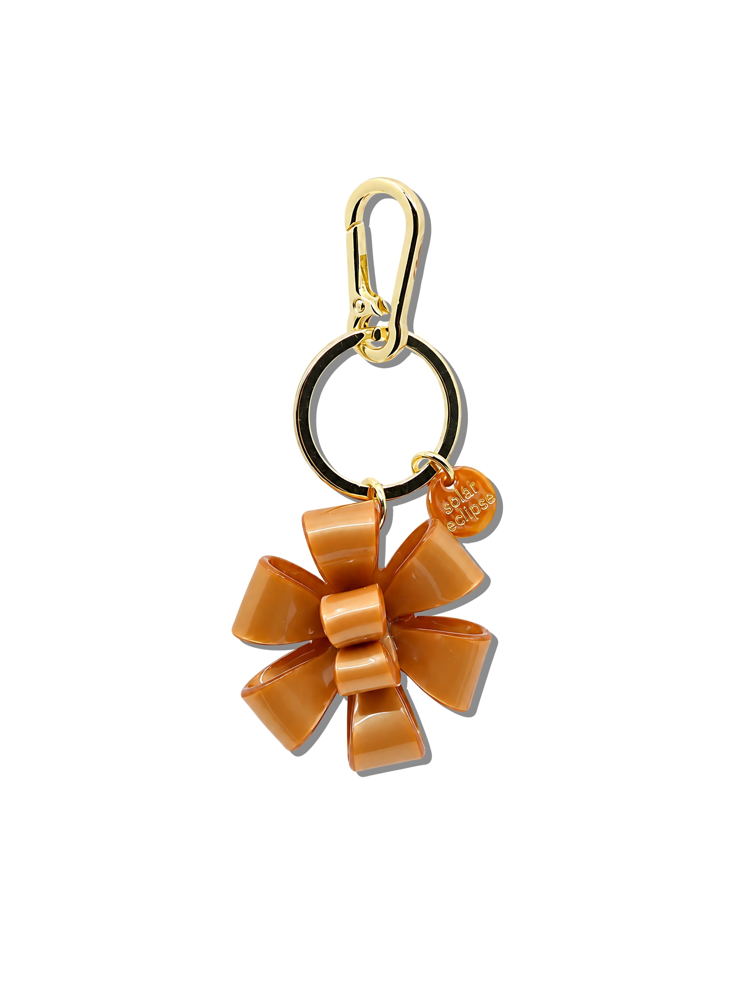 Handmade Origami Holiday Bow Bag Charm + Keychain