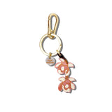 Hand-Painted Magnolia Branch Bag Charm | Eco-Friendly