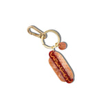 Hand-painted Mini New York Hotdog Bag Charm + Keychain | Eco-Friendly
