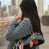 Hand-painted Mini New York Hotdog Bag Charm + Keychain | Eco-Friendly