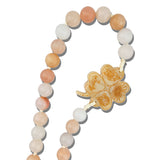 Hand-painted Lucky Clover Gemstone Bracelet Phone Chain