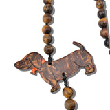 Hand-painted Dachshund Bracelet Phone Chain