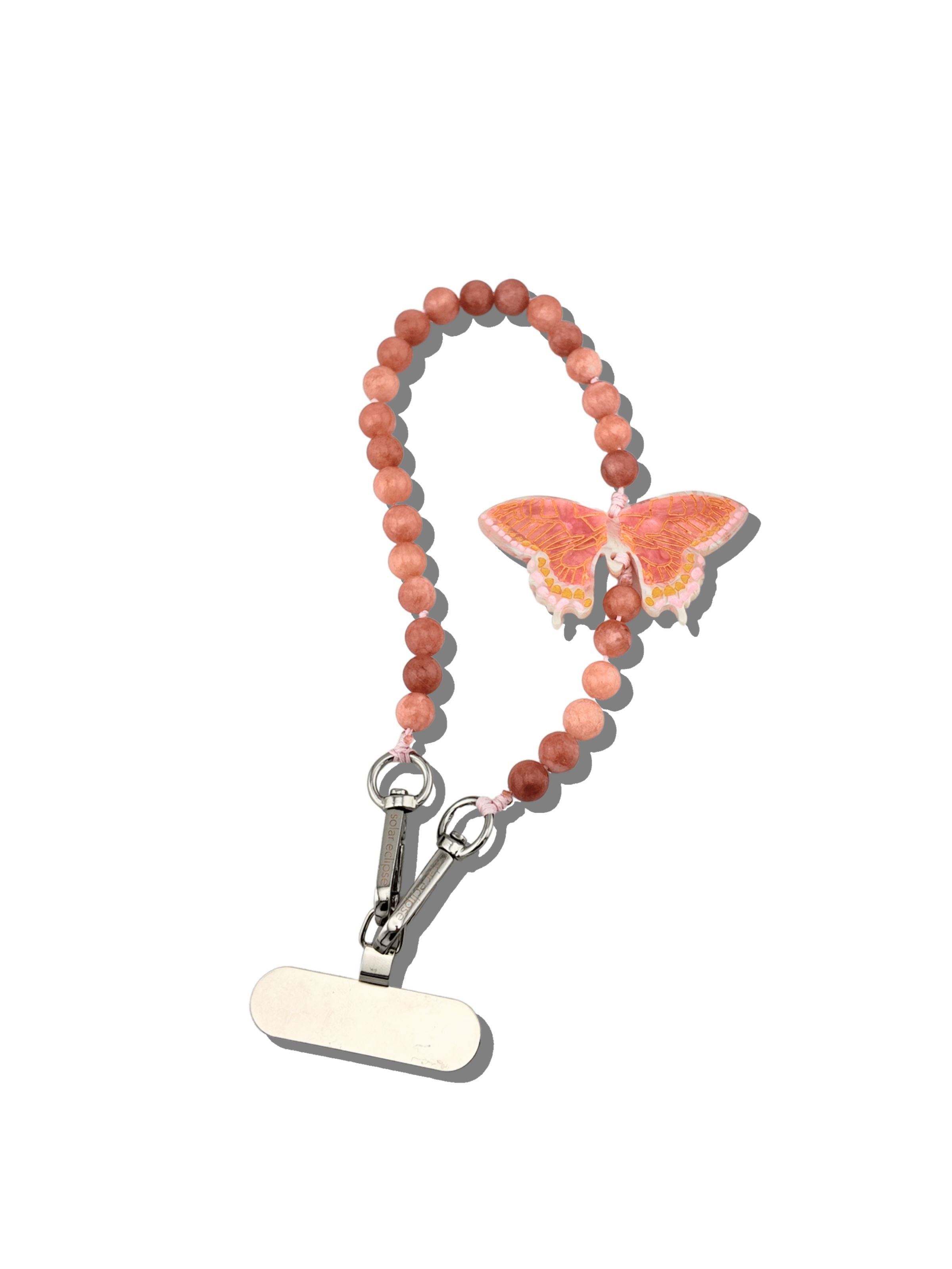 Hand-painted Swallowtail Bracelet Phone Chain