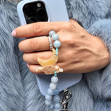 Hand-painted Celestial Moon Bracelet Phone Chain
