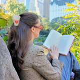 Hand-Painted Cafe Coffee Cup Heart Claw Clip | Eco-Friendly