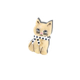 Hand-Painted Scarf Kitten Claw Clip | Eco-Friendly