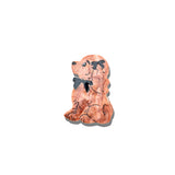 Hand-Painted Coquette Puppy Claw Clip | Eco-Friendly