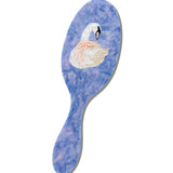 Hand-Painted Bow Swan Amazing Hair Day Brush | Eco-Friendly