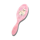 Hand-Painted Kawaii Cat Amazing Hair Day Brush | Eco-Friendly