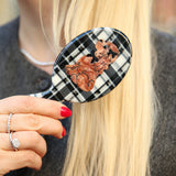 Hand-painted Coquette Puppy Handbag Hero Brush | Eco-Friendly