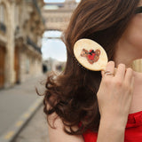 Hand-painted Love Teddy Handbag Hero Brush | Eco-Friendly