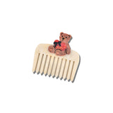 Hand-Painted Love Teddy Pocket Comb | Eco-Friendly