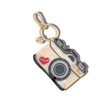 Hand-Painted NY Vintage Camera Bag Charm + Keychain | Eco-Friendly