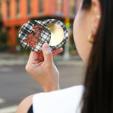 Hand-painted Coquette Puppy Compact Mirror | Eco-Friendly