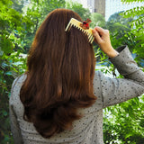 Hand-Painted Love Teddy Detangling Wide Tooth Hair Comb | Eco-Friendly