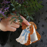 Hand-painted King Charles Compact Mirror | Eco-Friendly