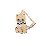 Hand-painted Scarf Kitten Compact Mirror | Eco-Friendly
