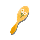Hand-Painted Vintage Daisy Stem Amazing Hair Day Brush | Eco-Friendly