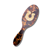 Hand-Painted Good Luck Horseshoe Amazing Hair Day Brush | Eco-Friendly