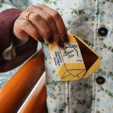 Hand-painted French Butter Compact Mirror | Eco-Friendly