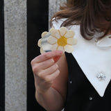 Hand-painted Vintage Daisy Compact Mirror | Eco-Friendly