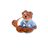 Hand-painted Western Teddy Compact Mirror | Eco-Friendly