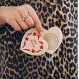 Hand-painted Locket Compact Mirror | Eco-Friendly