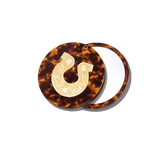 Hand-painted Good Luck Horseshoe Compact Mirror | Eco-Friendly