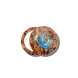 Hand-painted Bluebird Compact Mirror | Eco-Friendly