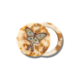 Hand-painted Luna Moth Compact Mirror | Eco-Friendly