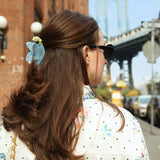 Hand-painted Bluebird Claw Hair Clip | Eco-Friendly