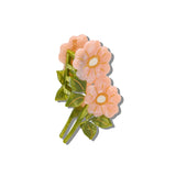 Hand-painted Wild Roses Claw Hair Clip | Eco-Friendly