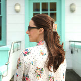 Hand-painted Tulip Seeds Claw Hair Clip | Eco-Friendly