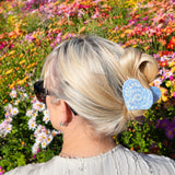 Hand-painted Paisley Heart Claw Hair Clip | Eco-Friendly