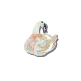 Hand-painted Swan Compact Mirror | Eco-Friendly