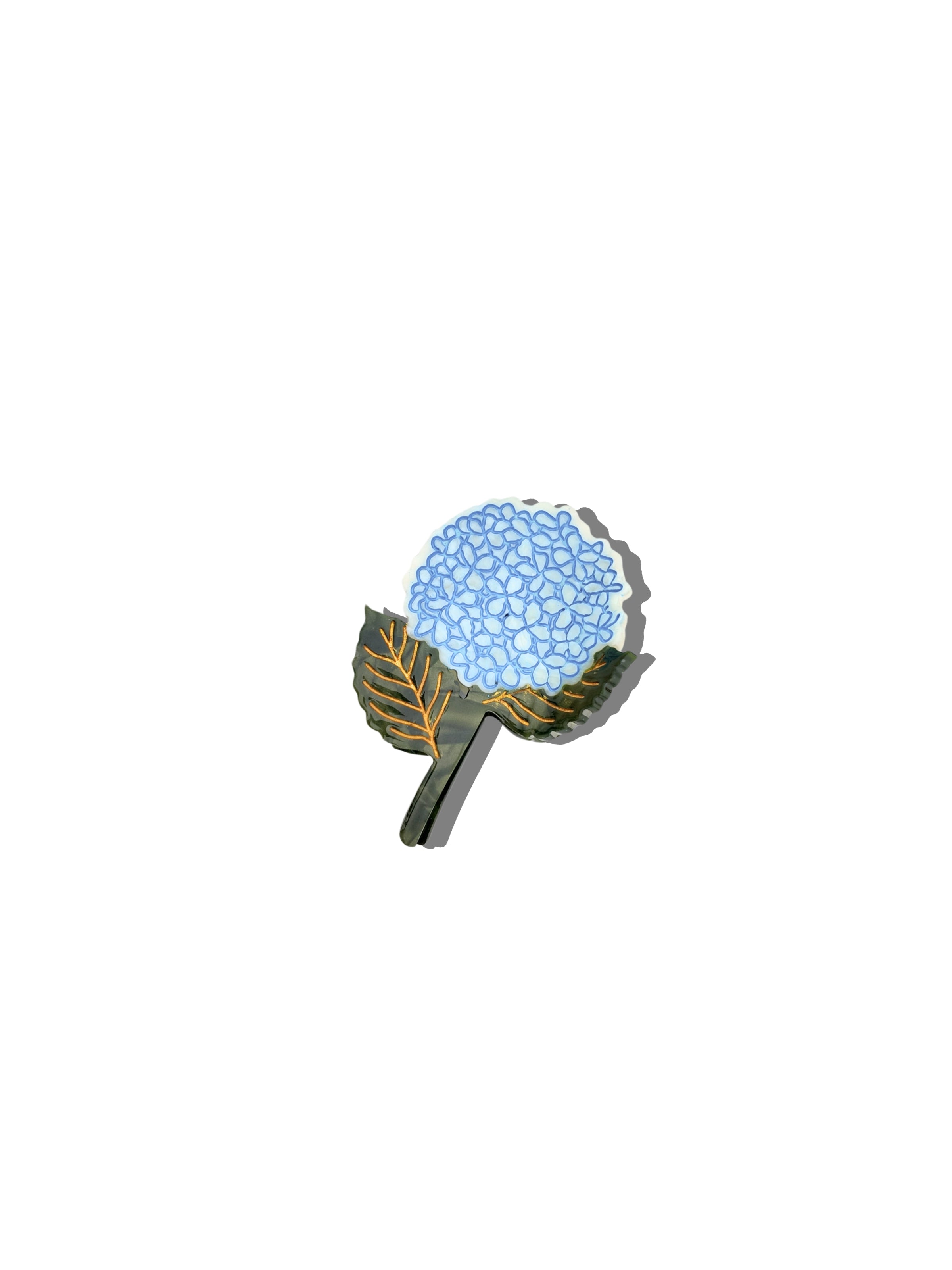 Hand-painted Hydrangea Claw Hair Clip | Eco-Friendly