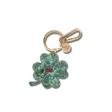Hand-painted Clover Bag Charm + Keychain | Eco-Friendly