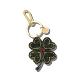 Hand-painted Wild Clover Bag Charm + Keychain | Eco-Friendly