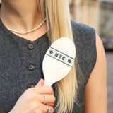 Hand-painted NYC Mosaic Amazing Hair Day Brush | Eco-Friendly