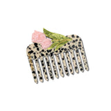 Hand-painted Vintage Tulips Pocket Comb | Eco-Friendly