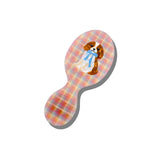 Hand-painted King Charles Puppy Handbag Hero Brush | Eco-Friendly