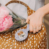 Hand-painted Puppy Friends Handbag Hero Brush | Eco-Friendly