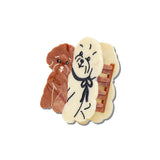 Hand-painted Puppy Friends Claw Hair Clip | Eco-Friendly