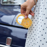 Hand-painted Celestial Sun Compact Mirror | Eco-Friendly