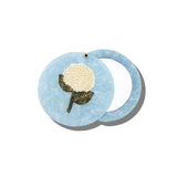 Hand-painted Hydrangea Compact Mirror | Eco-Friendly