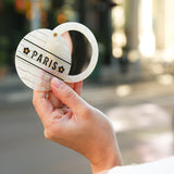 Hand-painted Paris Mosaic Compact Mirror | Eco-Friendly