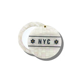 Hand-painted NYC Mosaic Compact Mirror | Eco-Friendly