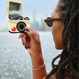 Hand-painted NY Vintage Camera Compact Mirror
