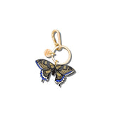 Hand-painted Swallowtail Bag Charm + Keychain | Eco-Friendly